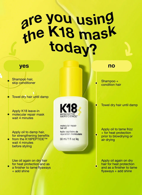K18 Molecular Repair Hair Oil