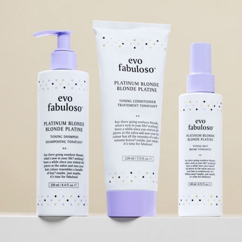 evo fabuloso platinum blonde toning mist
